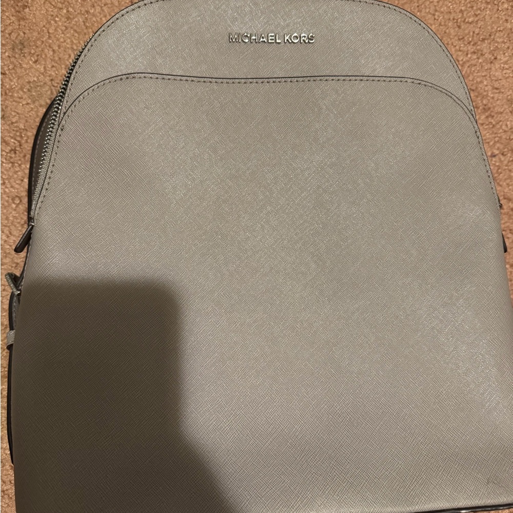 Michael Kors Light Gray Backpack